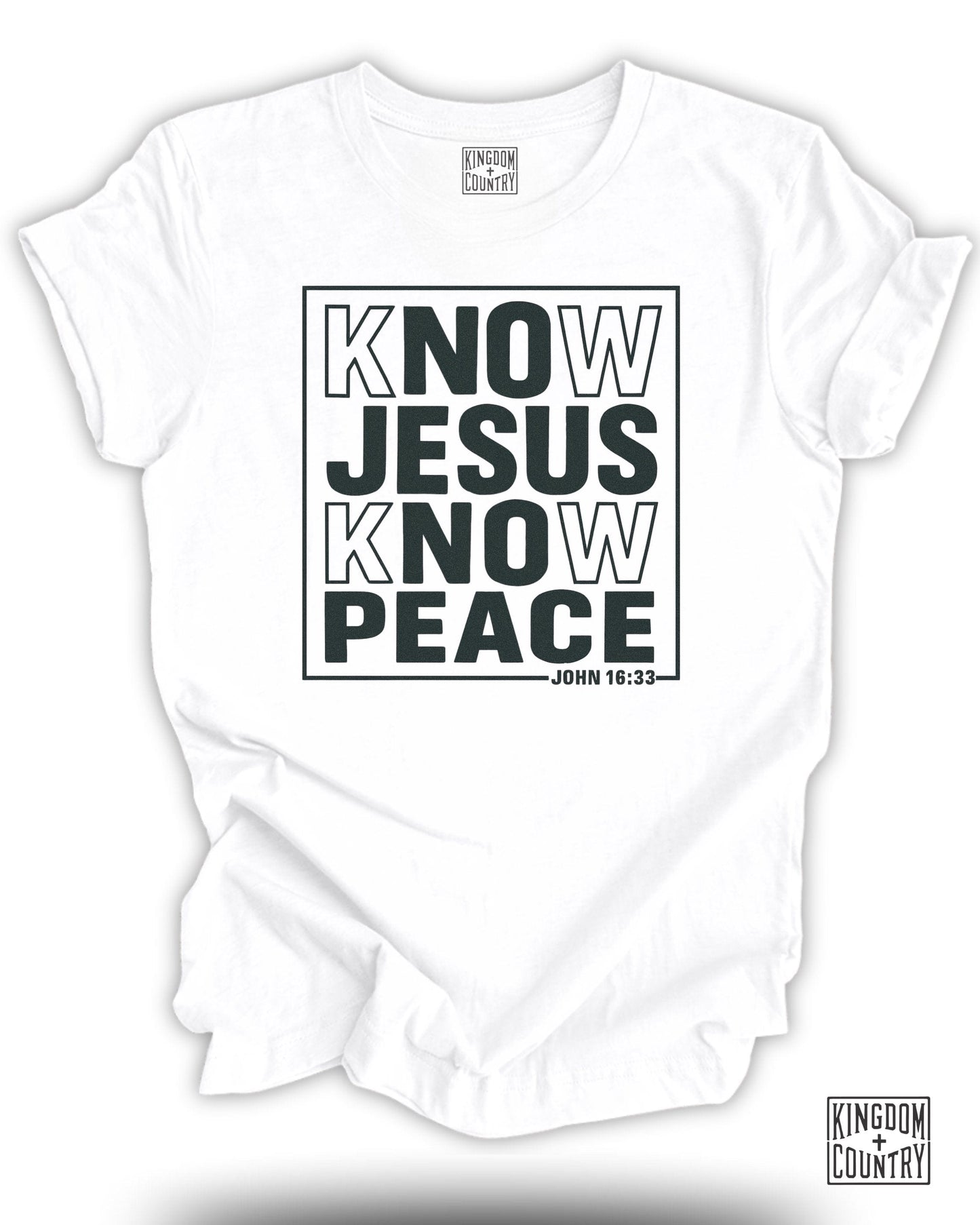 Inspirational Know Jesus Know Peace T-shirt product