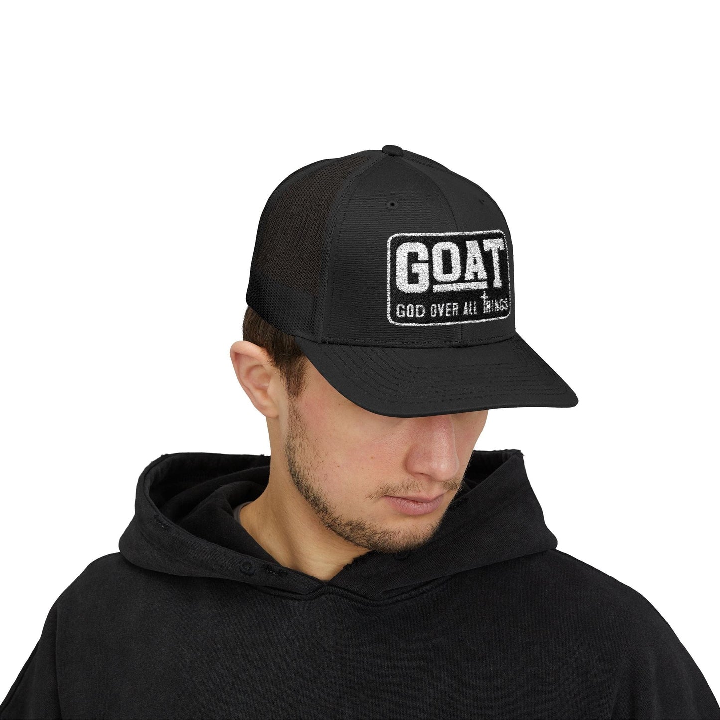 GOAT-God Over All Things Snapback Trucker Cap