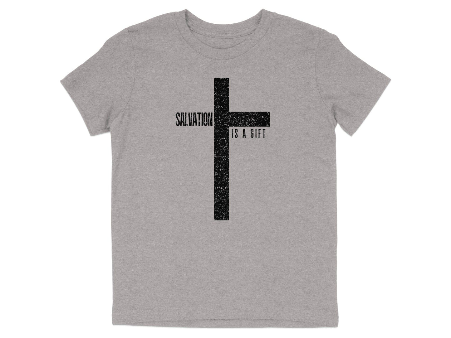 SALVATION IS A GIFT Cross Graphic Print T-shirt