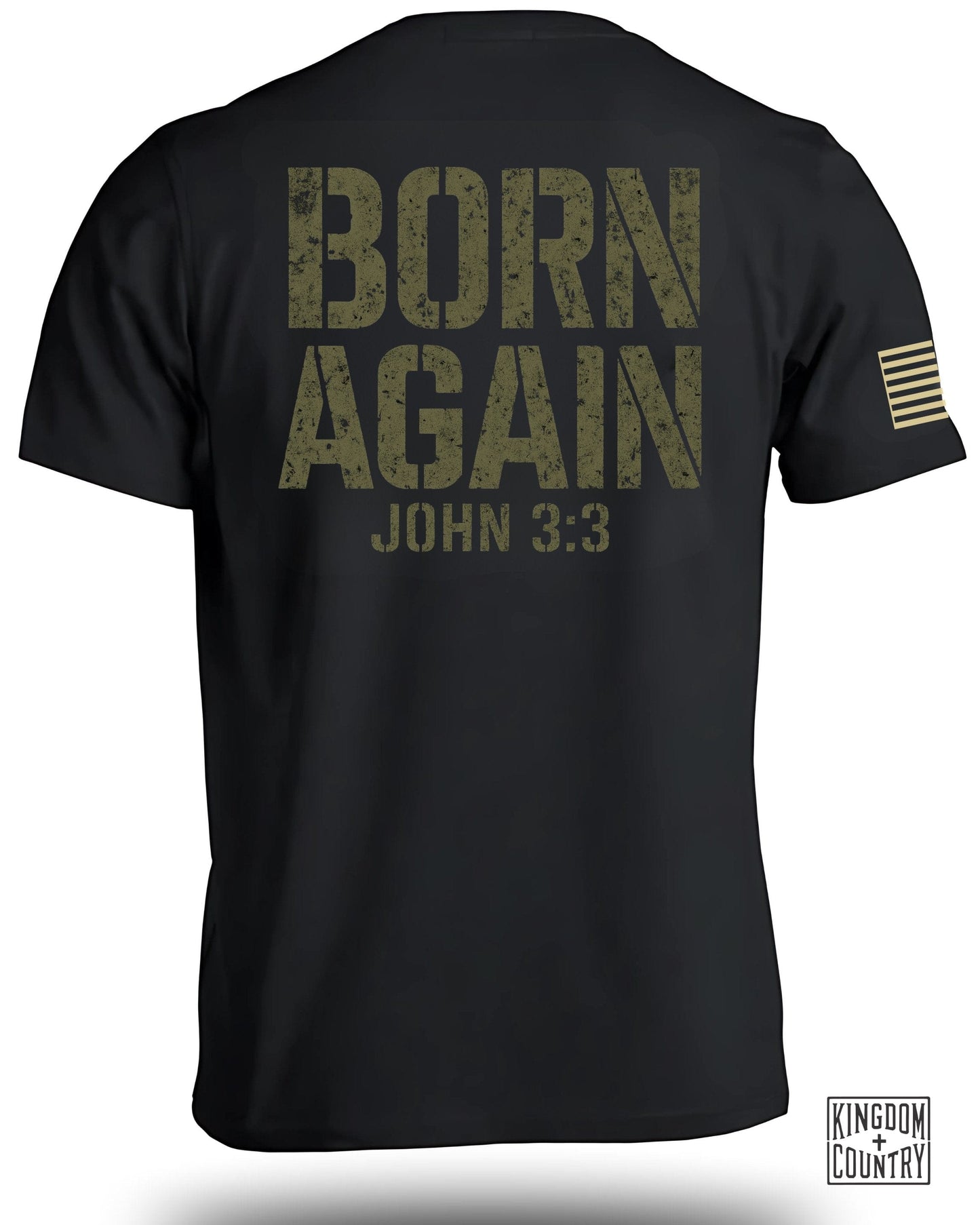 Born Again John 3:3 Religious Graphic T-Shirt Product