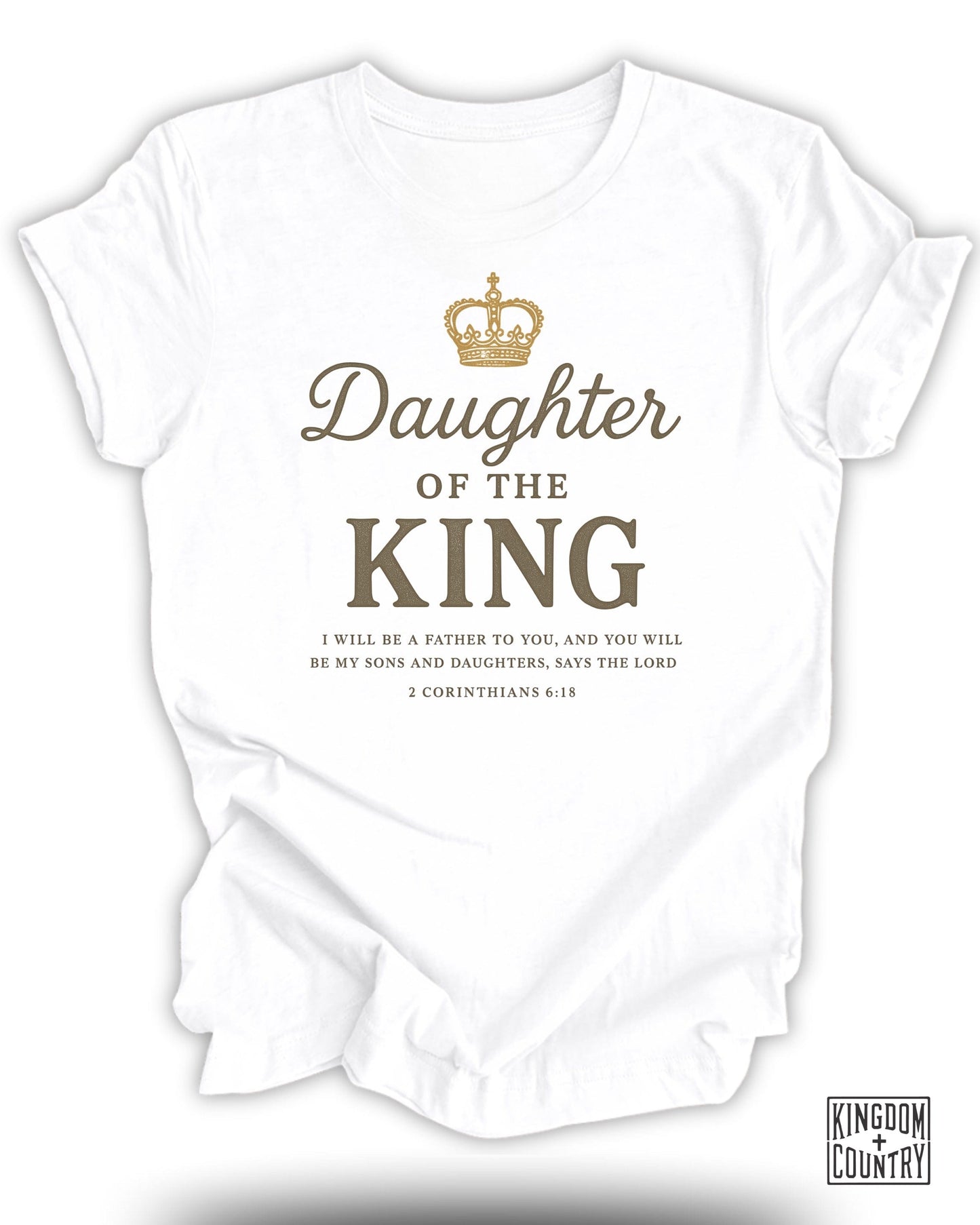 Daughter of the King Bible Verse T-shirt product type
