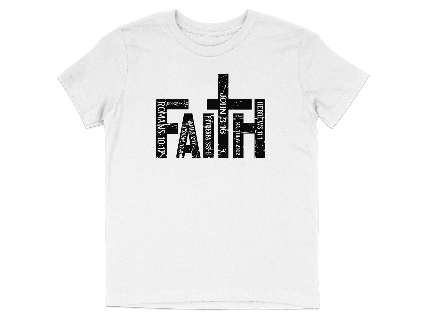 Faith Graphic T-Shirt with Bible Verses Design