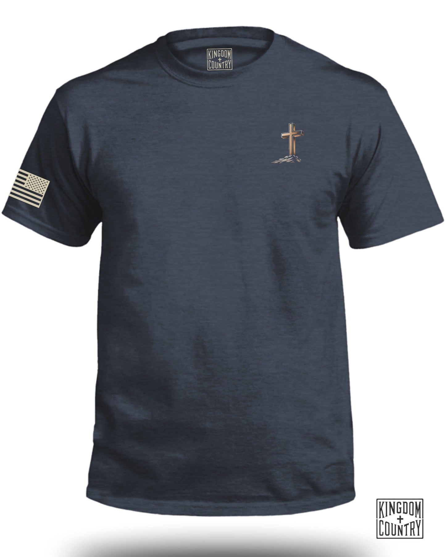 Patriotic American Flag Cross Design T-Shirt product