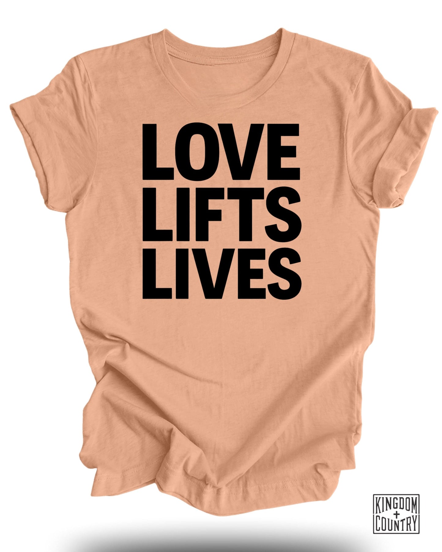 Love Lifts Lives Statement Graphic T-Shirt product type