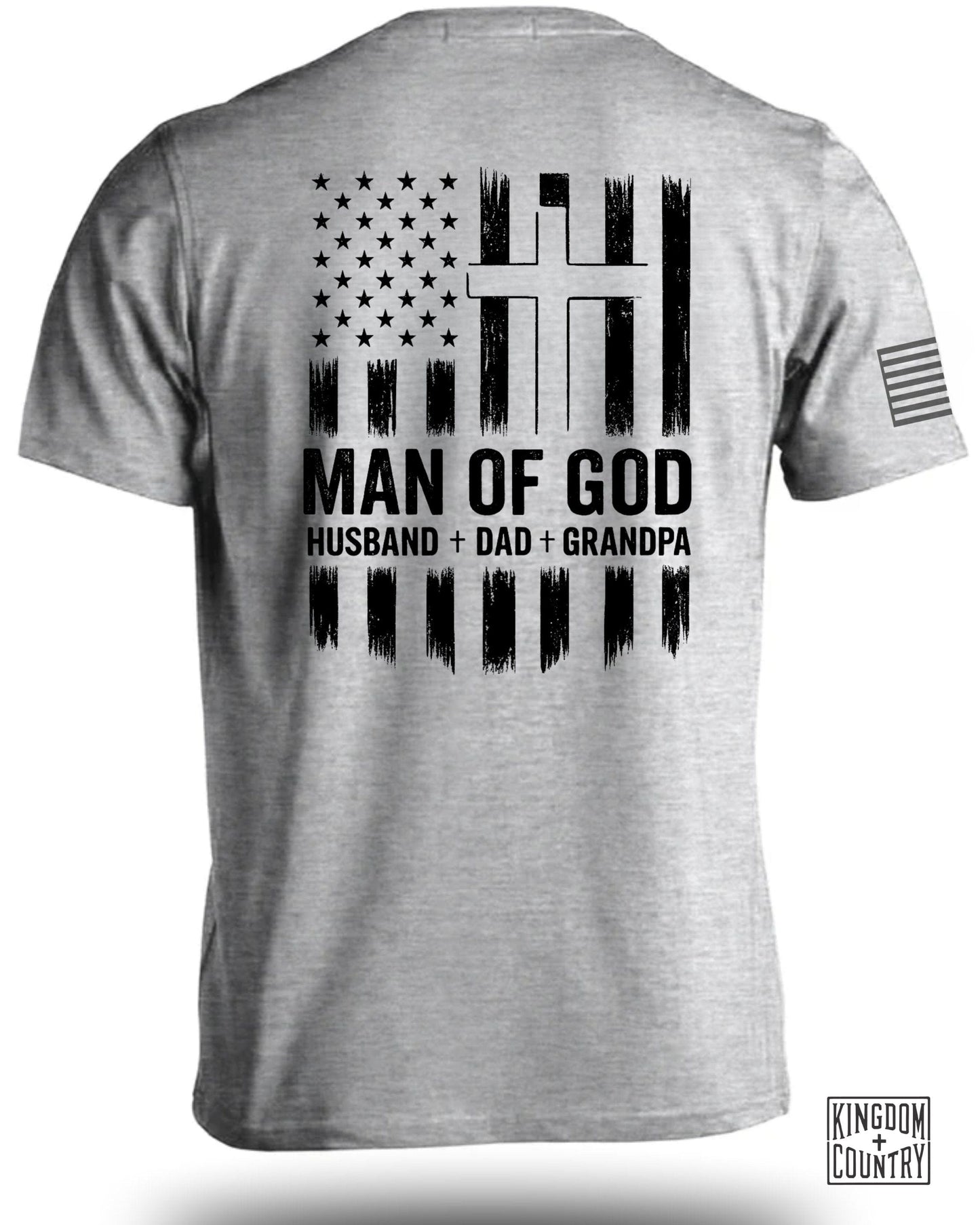 Man Of God Husband Dad Grandpa Graphic Shirt product type