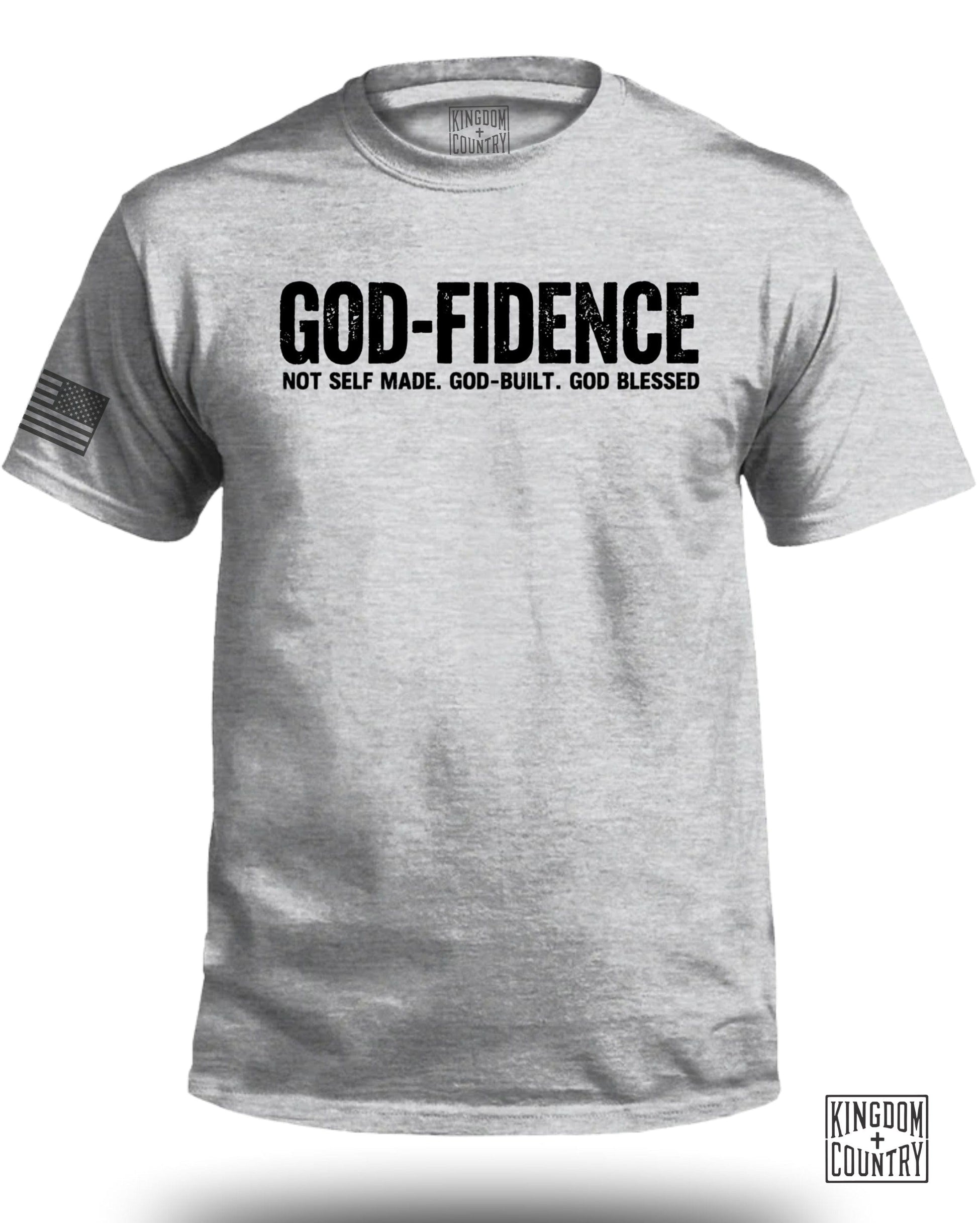 GOD-FIDENCE GOD-BUILT GOD BLESSED TSHIRT product type