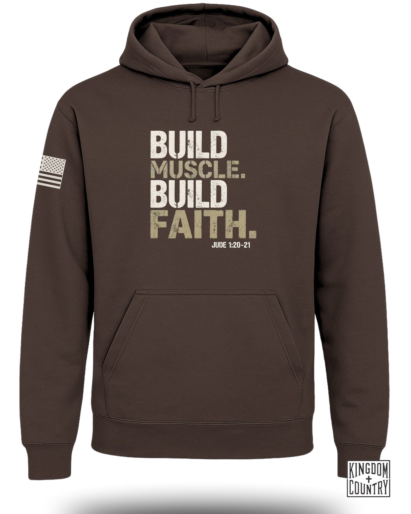 Build Muscle Build Faith Jude 1:20-21 Hoodie