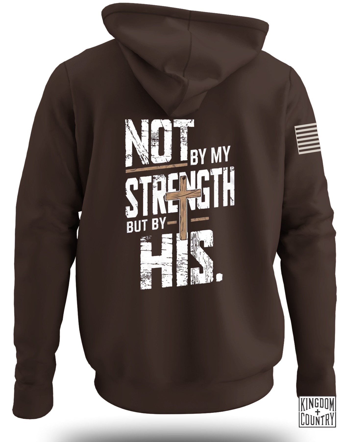 Not by My Strength but by His Inspirational Hoodie Product