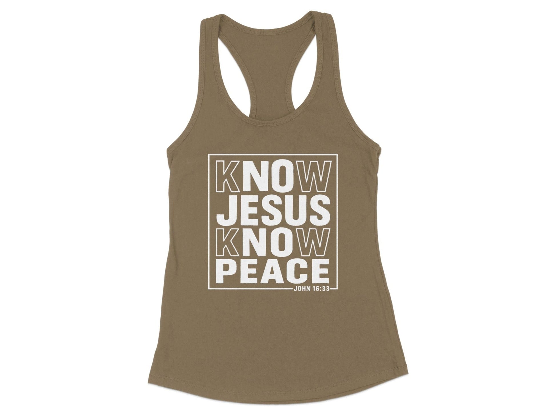 Know Jesus Know Peace John 16:33 Tank Top product type