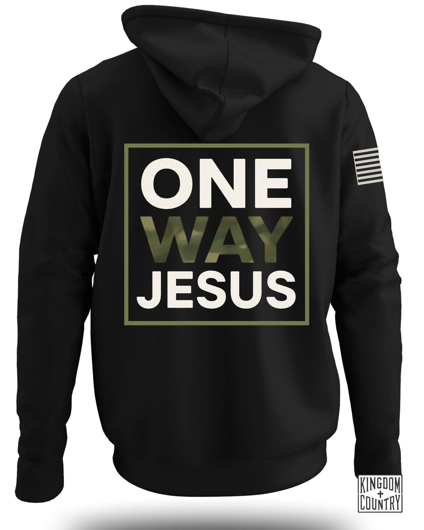 ONE WAY JESUS Graphic Hoodie Clothing Product