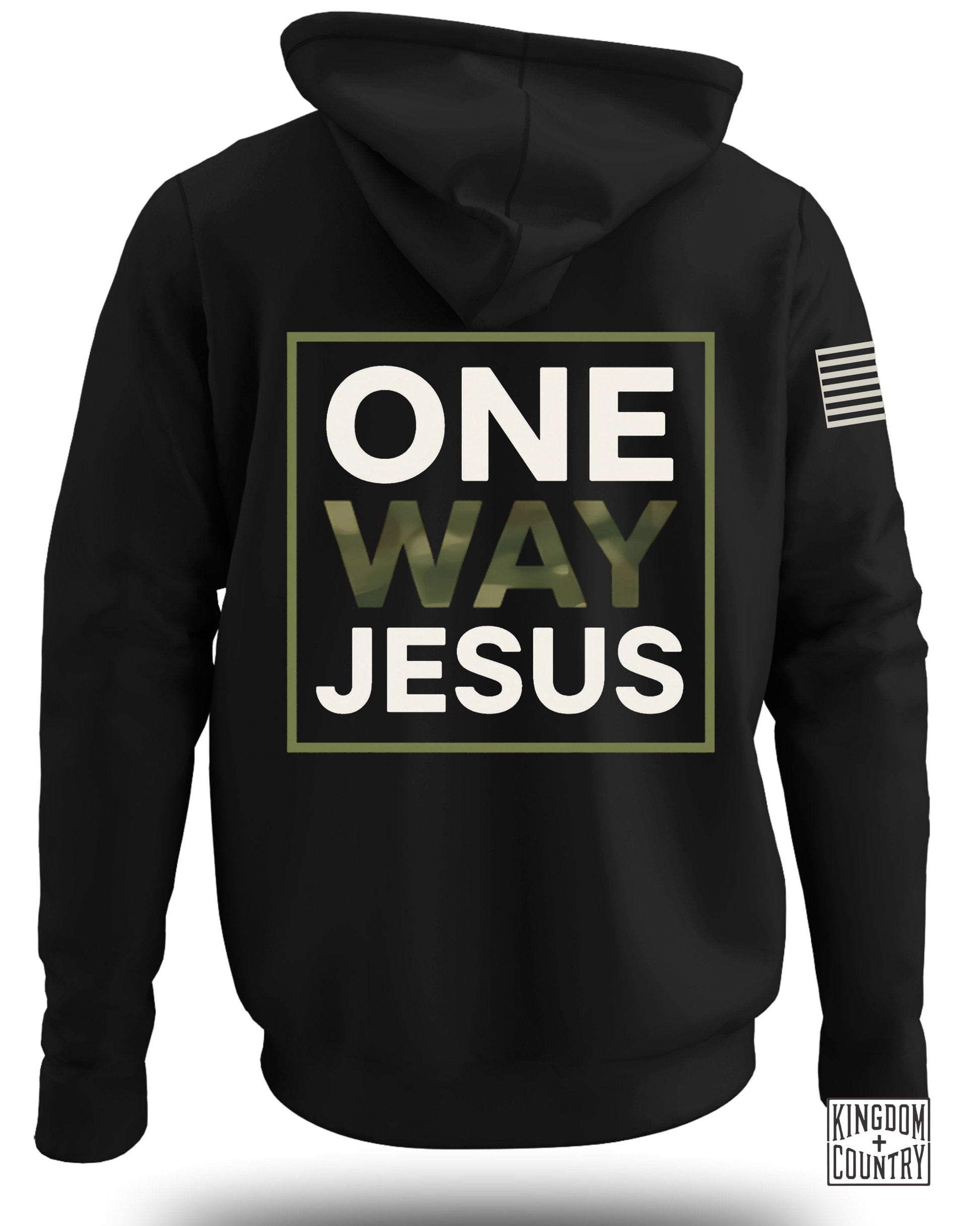 ONE WAY JESUS Graphic Hoodie Clothing Product