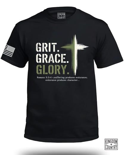 Grit Grace Glory Motivational Christian Shirt product