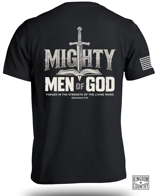 Mighty Men of God Sword Design Inspirational Shirt product