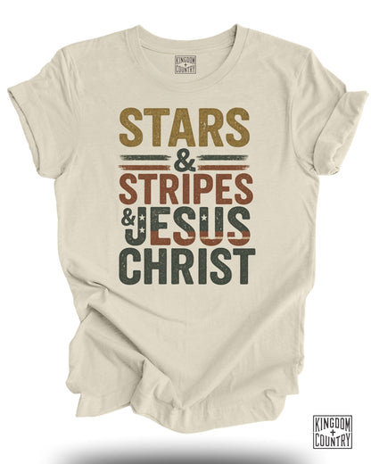 Stars Stripes and Jesus Christ T-shirt product