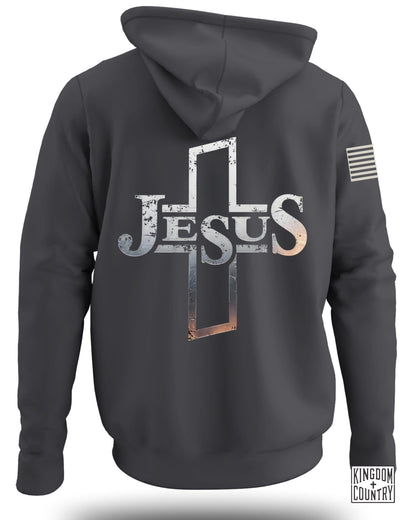Stylish Jesus Cross Printed Hoodie for Men and Women