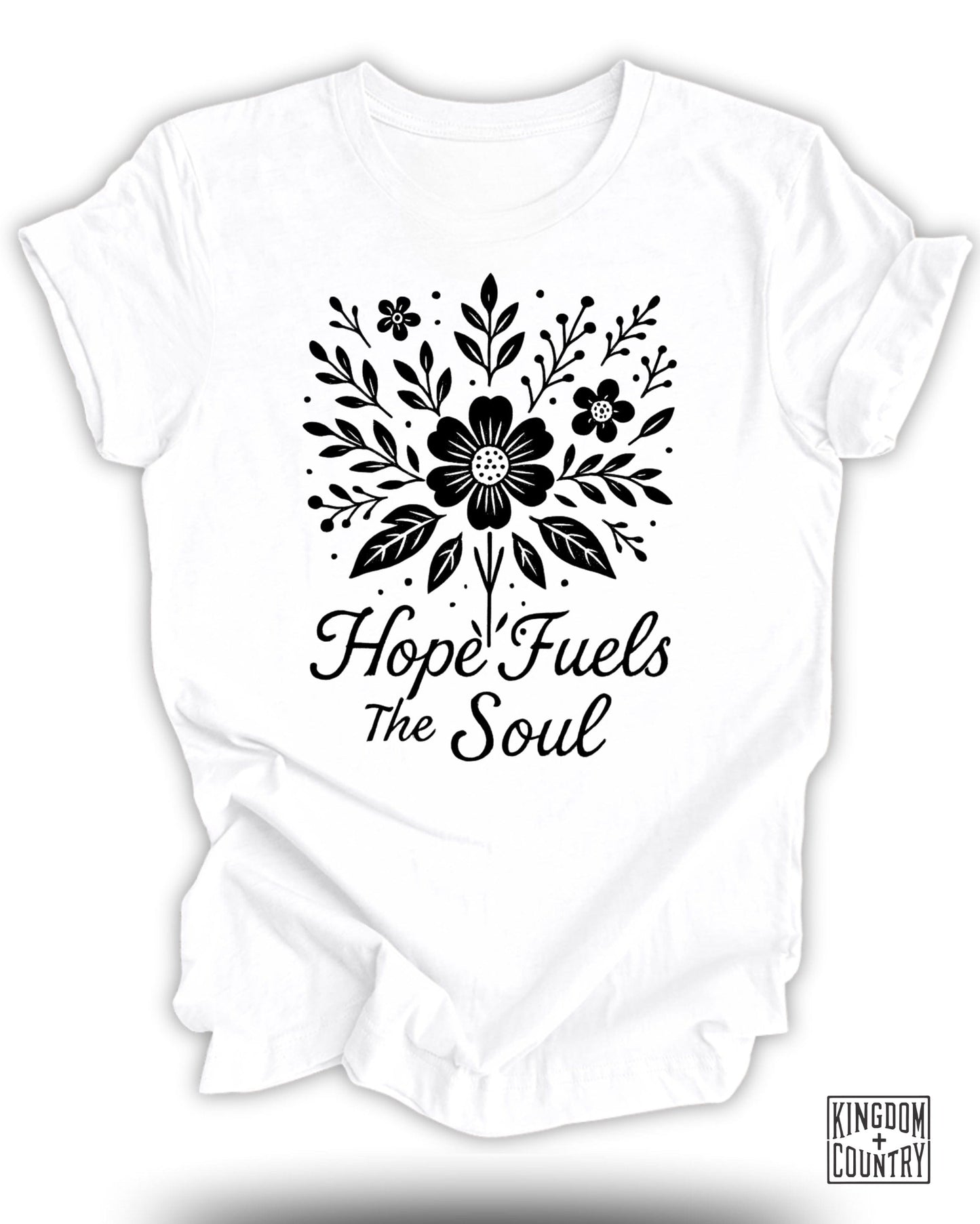 Hope Fuels The Soul Floral Graphic Tee product type