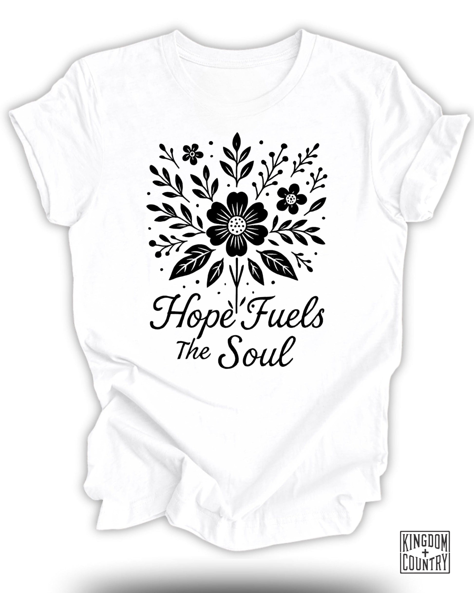 Hope Fuels The Soul Floral Graphic Tee product type