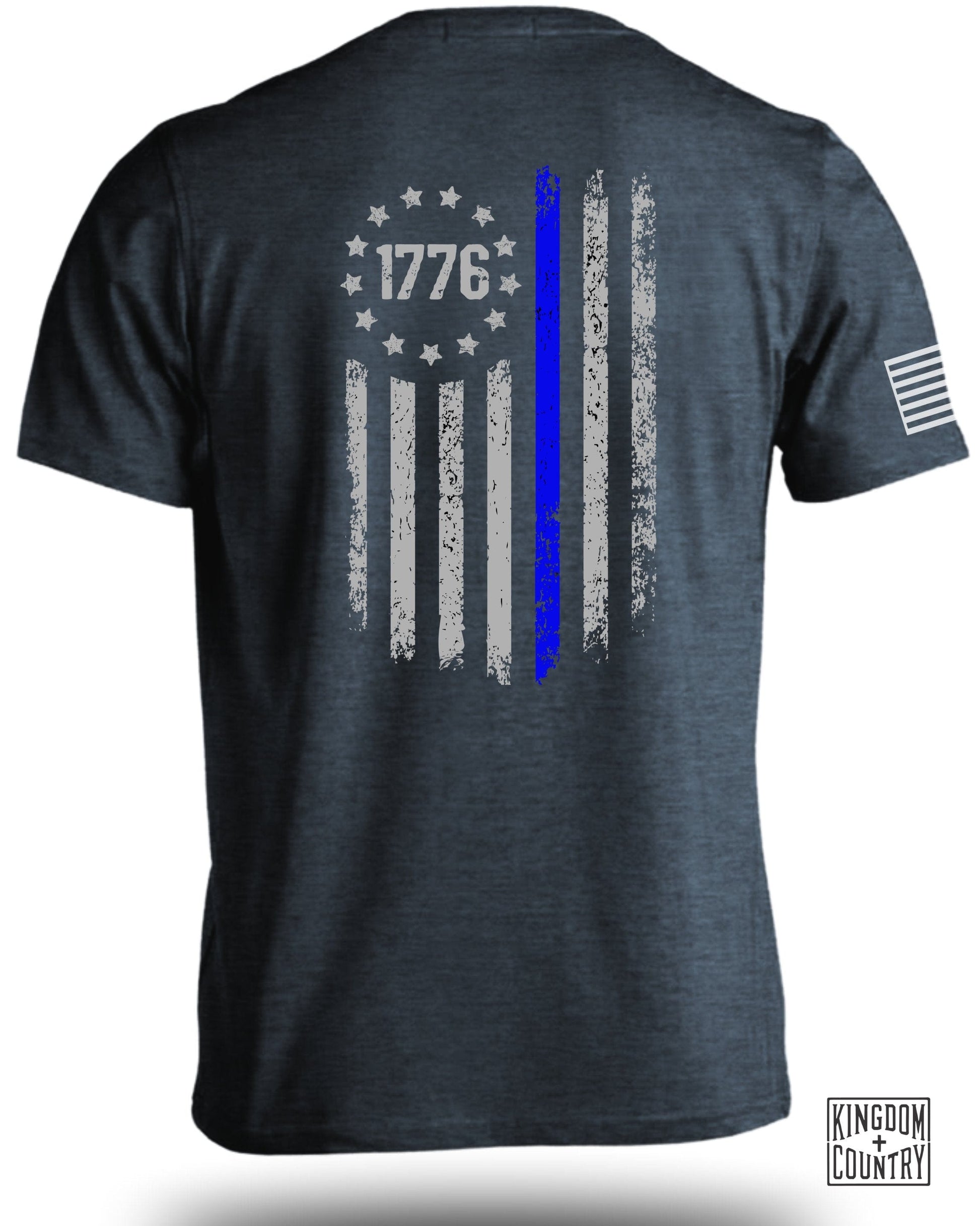 1776 Thin Blue Line Flag Patriotic Shirt product