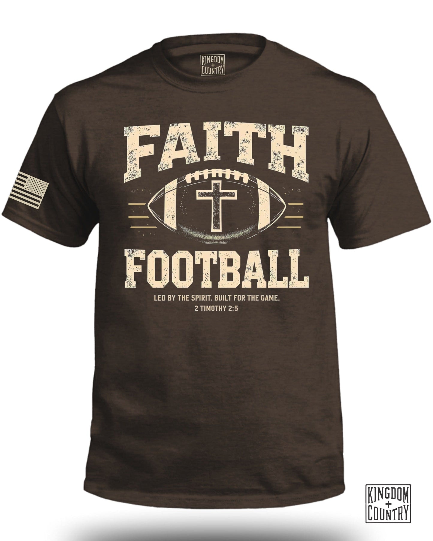 Faith Football Inspirational Religious T-shirt product