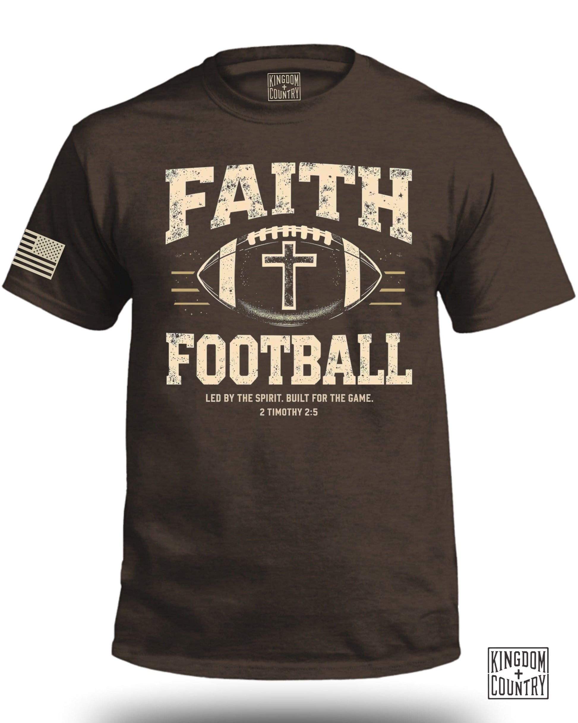Faith Football Inspirational Religious T-shirt product