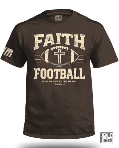 Faith Football Inspirational Religious T-shirt product