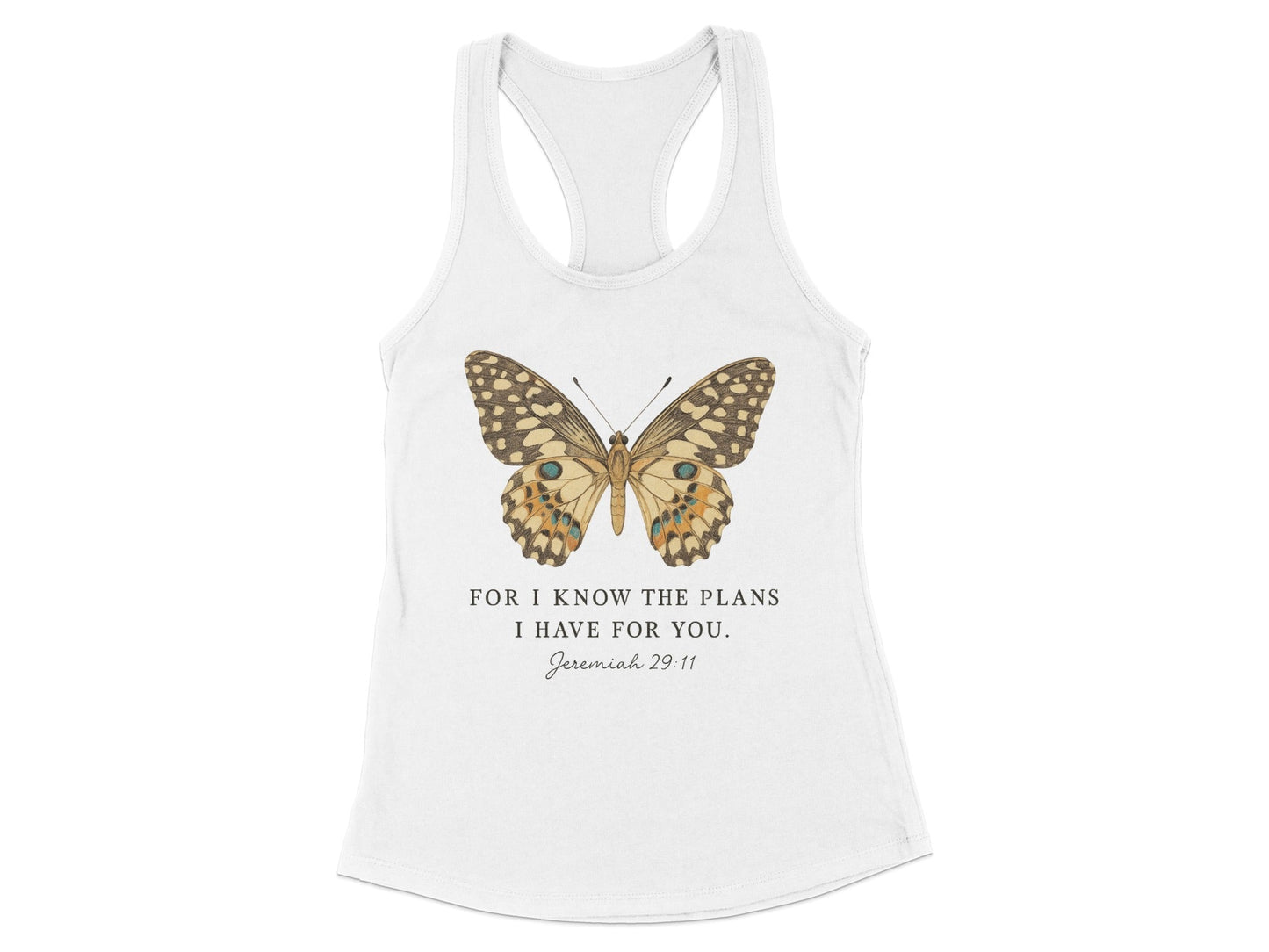 Inspirational Butterfly Jeremiah 29:11 Tank Top product