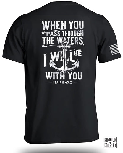 When You Pass Through The Waters Isaiah Shirt product