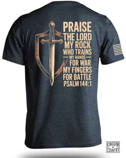 Praise the Lord Psalm 144 1 Graphic T-Shirt product