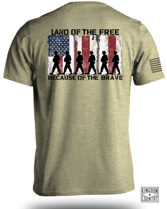 Land of the Free Because of the Brave patriotic product