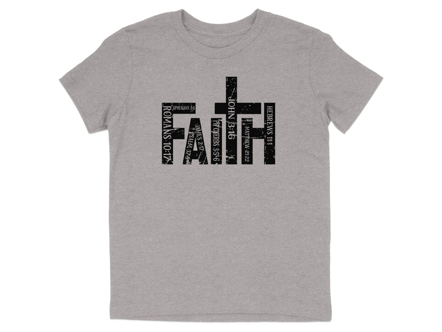 Faith Bible Verse Graphic T-Shirt Uplifting Apparel