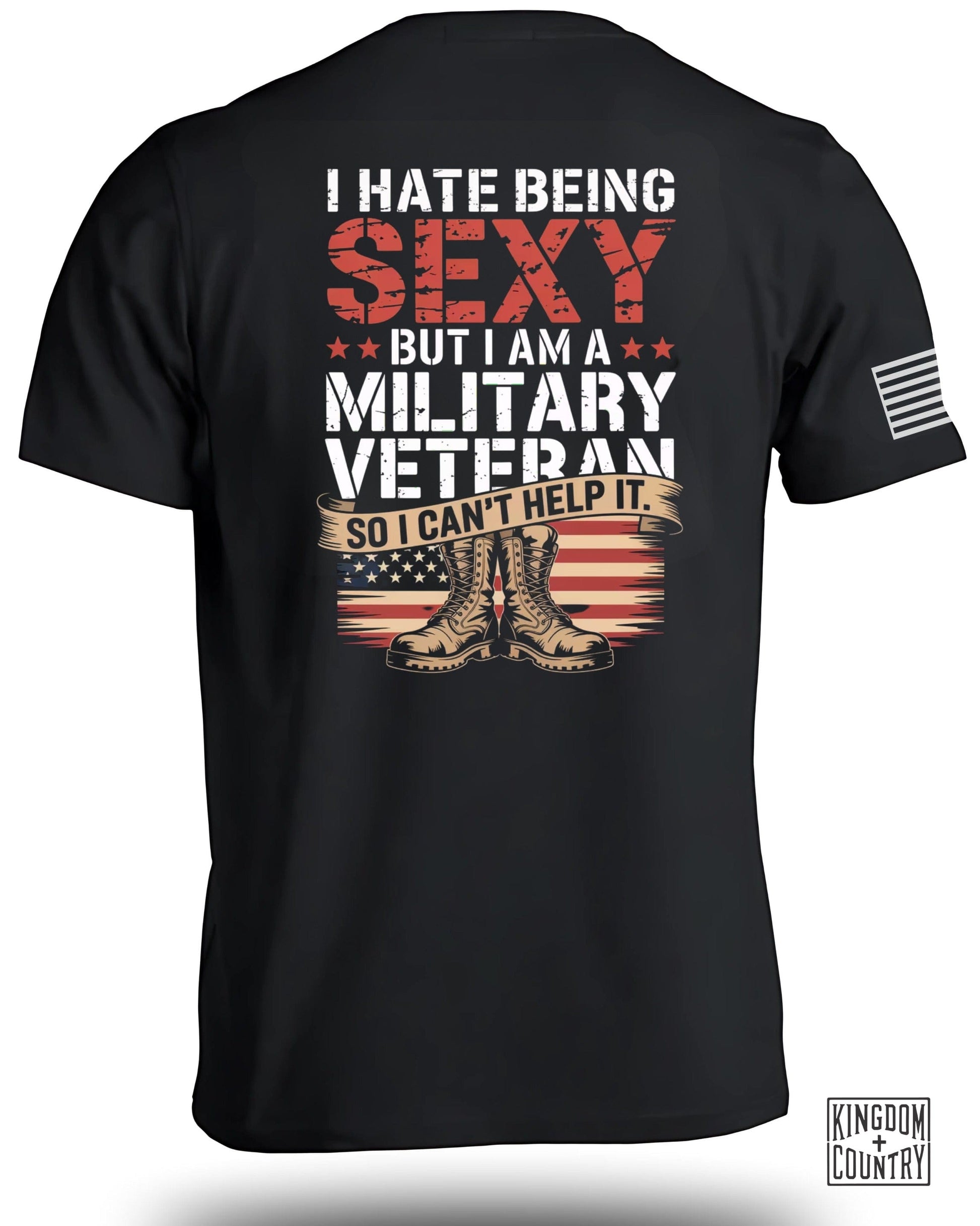 I Hate Being Sexy Military Veteran Statement Tee product