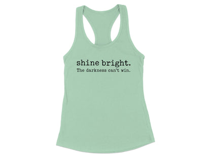 Shine Bright Tank Top Inspirational Athletic product type
