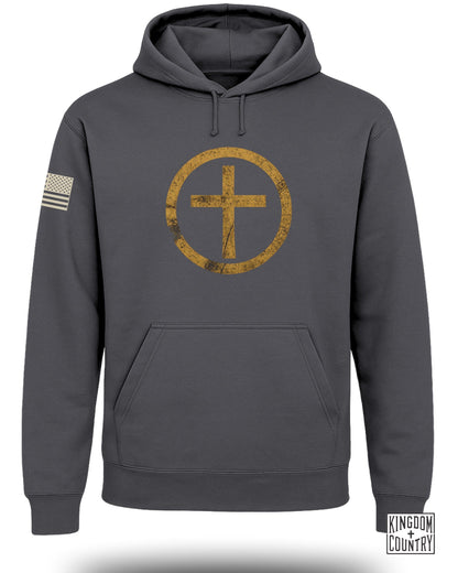 Vintage Cross Emblem Hoodie Stylish Comfort Hooded product type