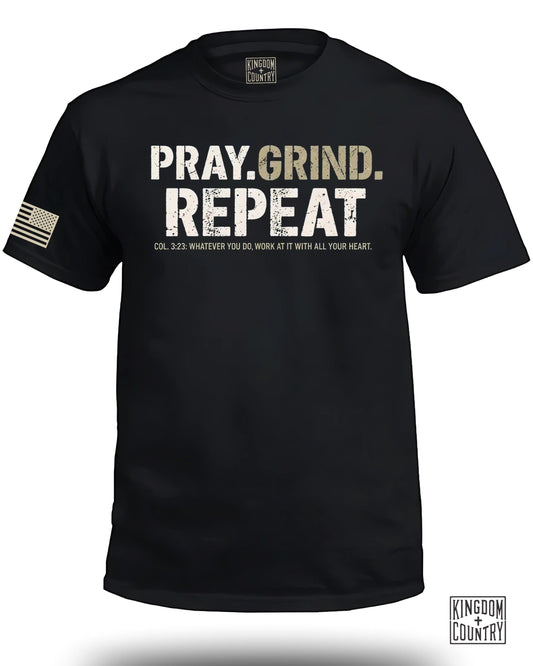 Pray Grind Repeat Short Sleeve T-shirt product type