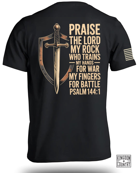 Praise the Lord My Rock for Battle Psalm 144:1 product type