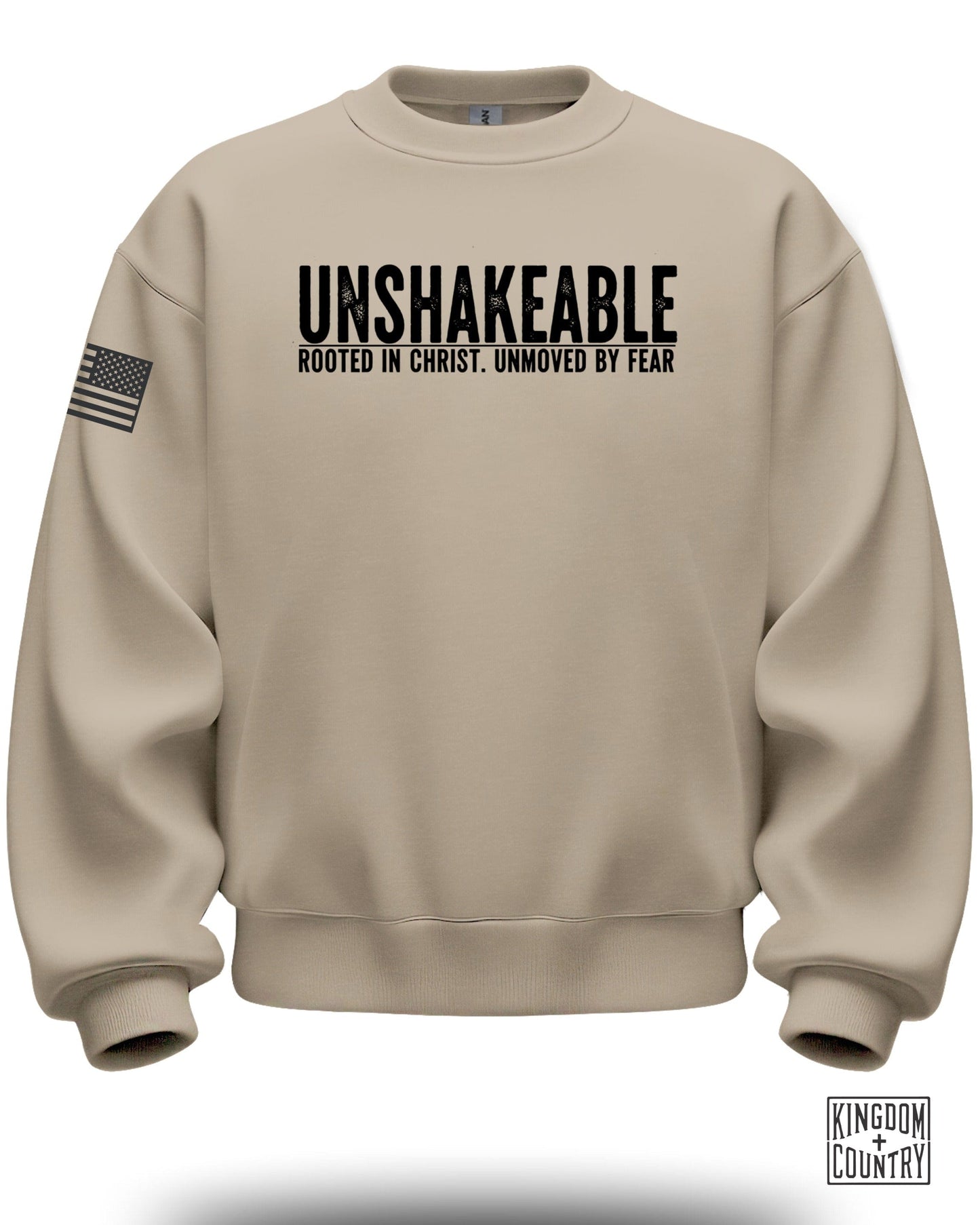 Unshakeable Rooted In Christ Unmoved By Fear Sweatshirt