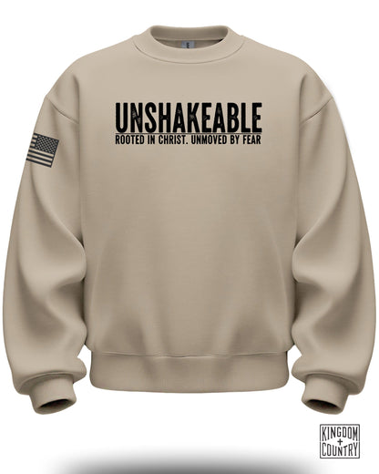 Unshakeable Rooted In Christ Unmoved By Fear Sweatshirt