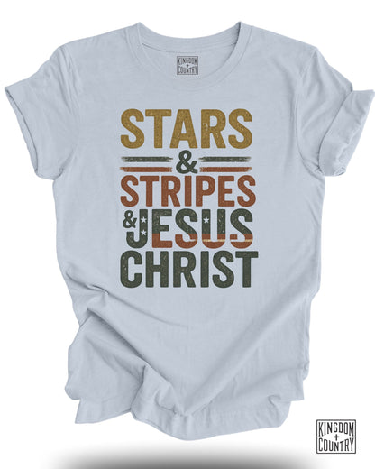 Stars Stripes and Jesus Christ T-shirt product