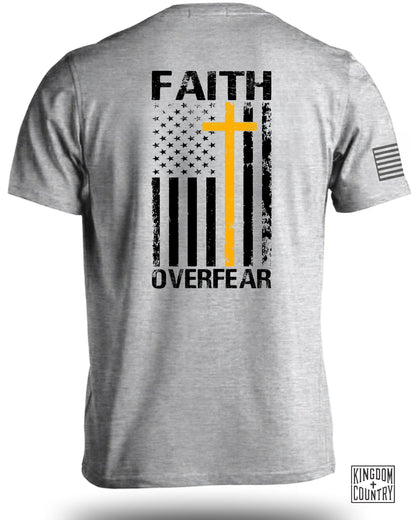 Faith Over Fear American Flag Graphic Shirt product type