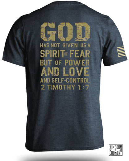 Inspirational God Quote 2 Timothy 1 7 T-shirt product