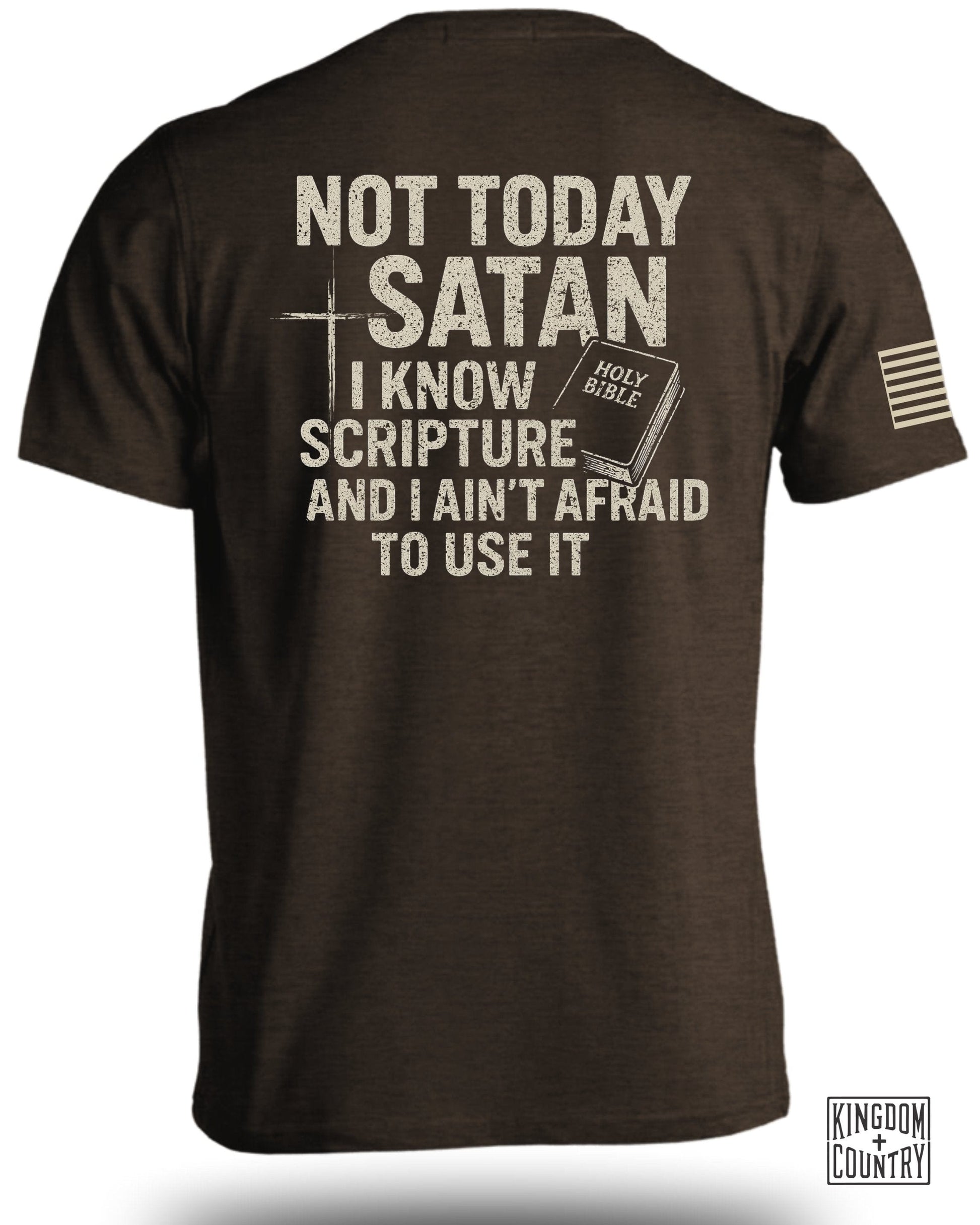 Not Today Satan Scripture I Ain't Afraid T-shirt product type