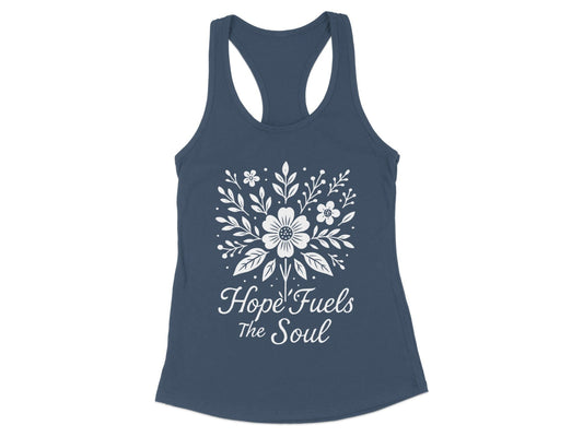 Hope Fuels The Soul Floral Racerback Tank product type