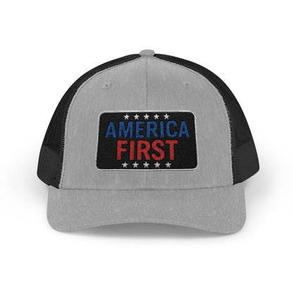 America First Snapback Trucker Cap