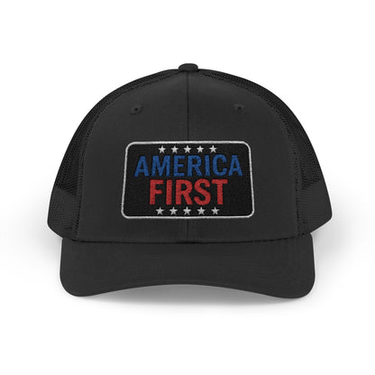 America First Snapback Trucker Cap