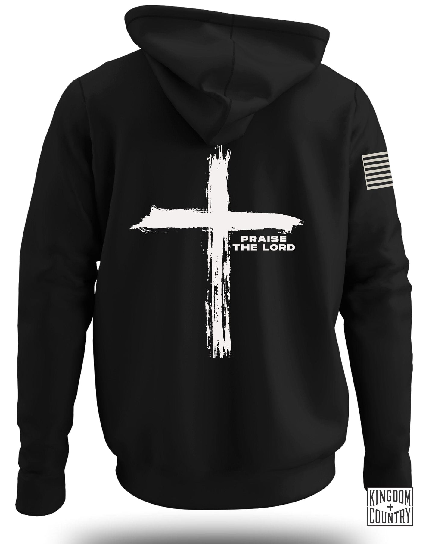 Praise the Lord Cross Graphic Black Hoodie product type
