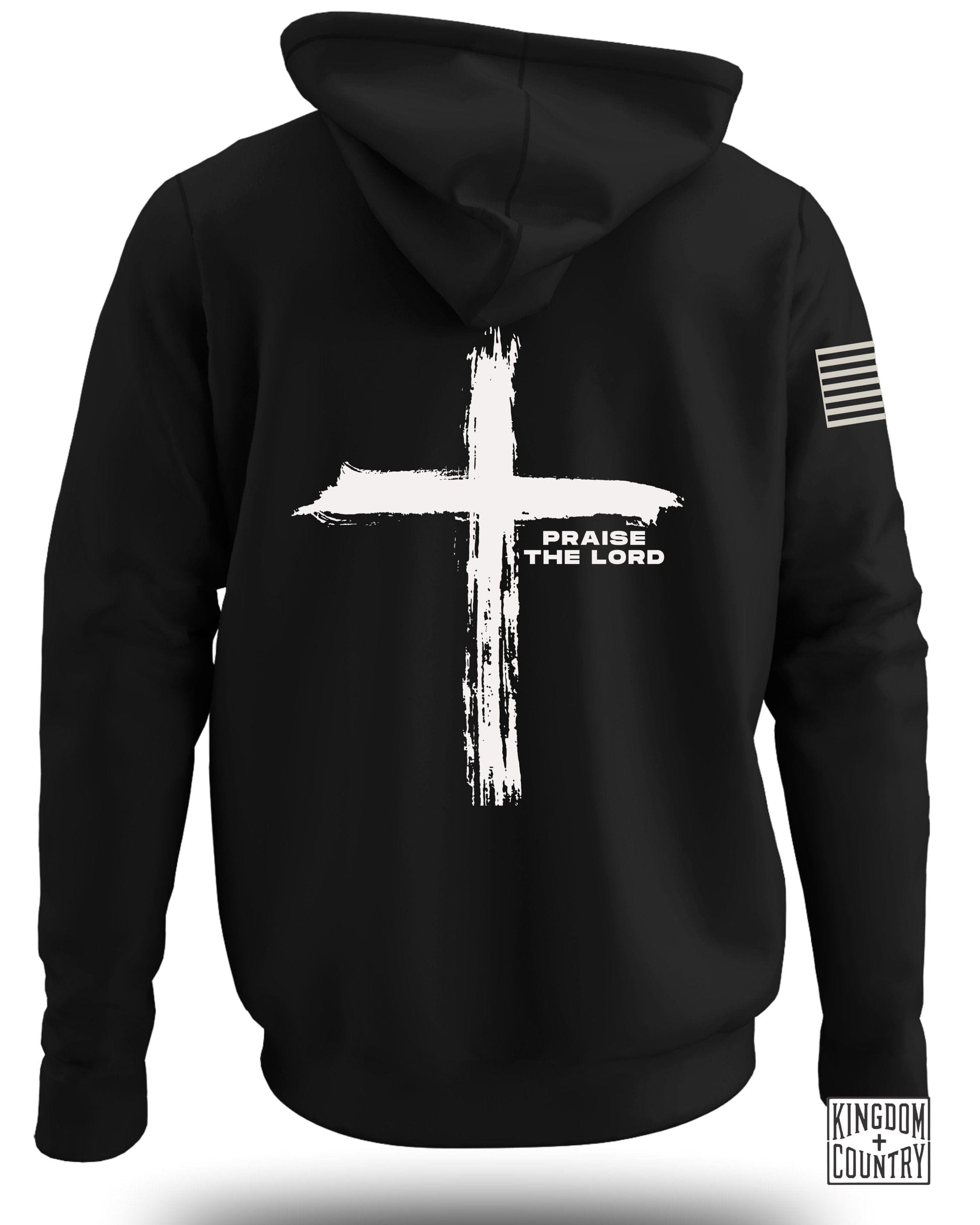 Praise the Lord Cross Graphic Black Hoodie product type
