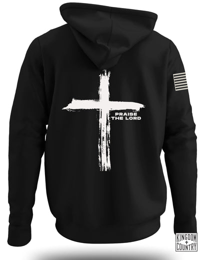 Praise the Lord Cross Graphic Black Hoodie product type
