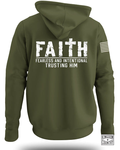 Faith Fearless Intentional Trusting Him Hoodie product
