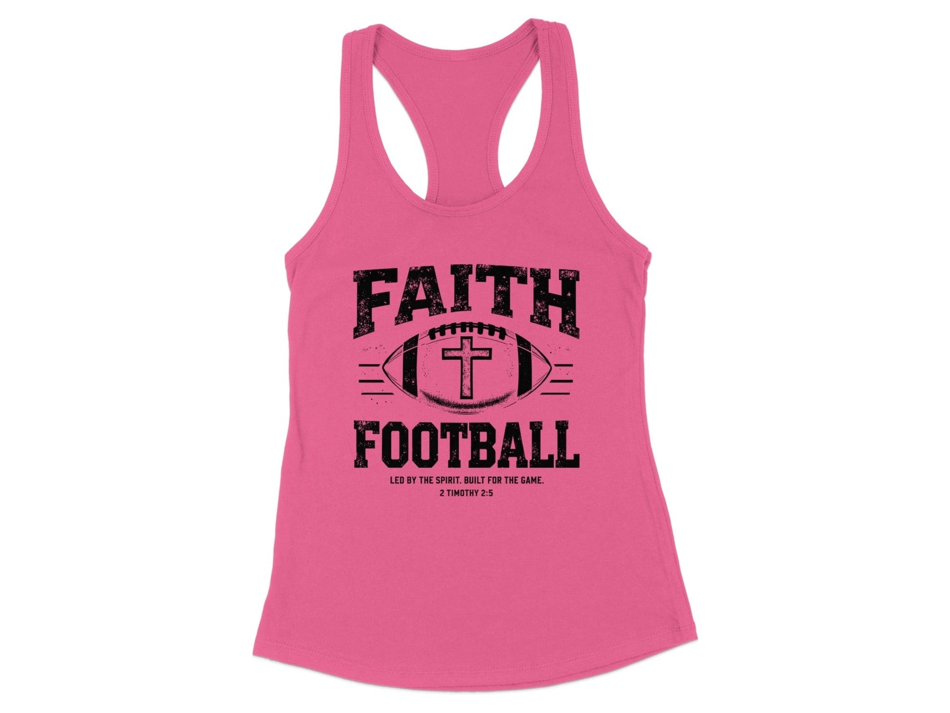 Faith Football Racerback Tank Top product type