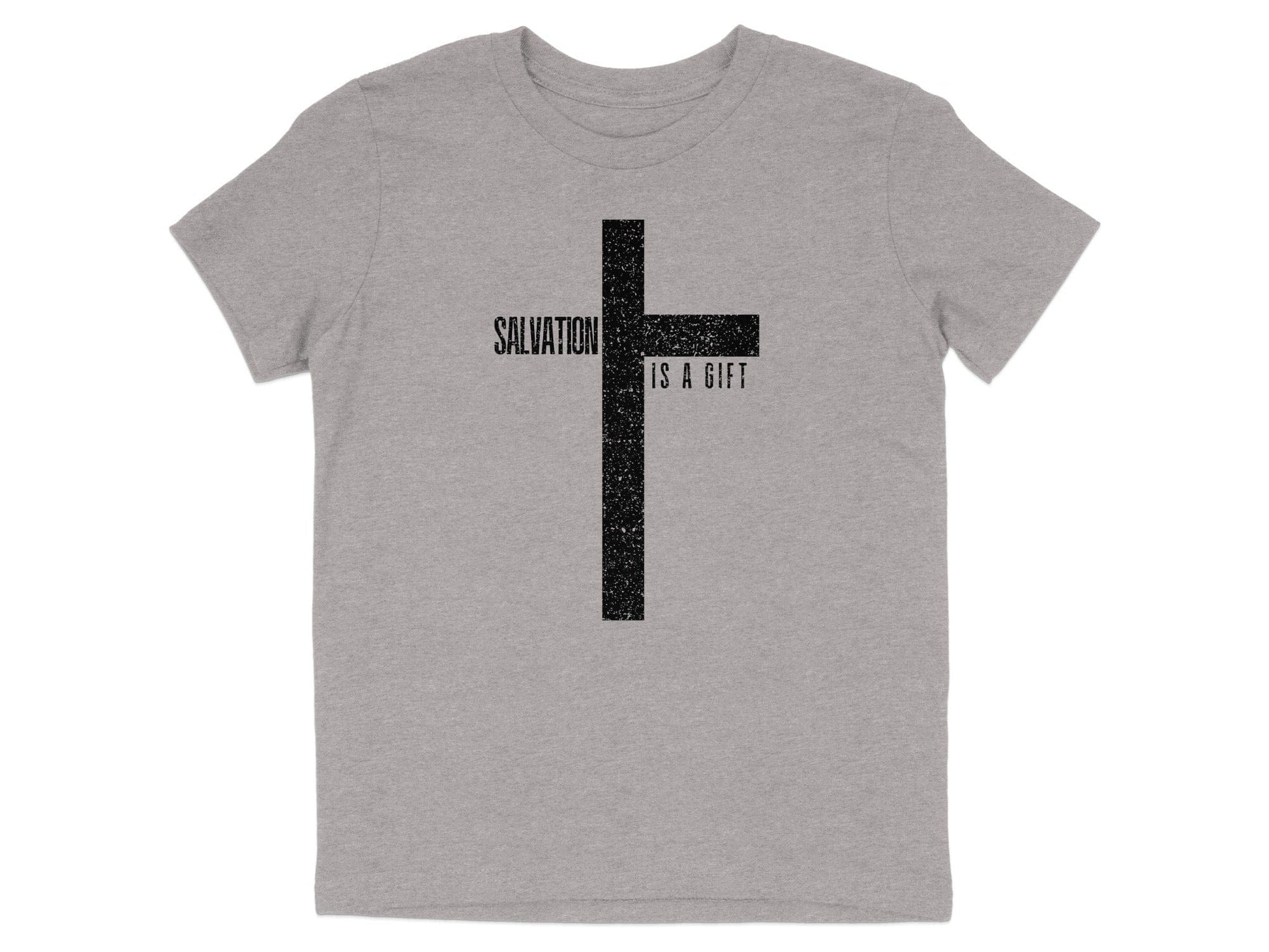 SALVATION IS A GIFT Cross Graphic Print T-shirt